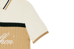 W _ (CREAM) KHALHON REGENT KNIT POLO _ 512800456