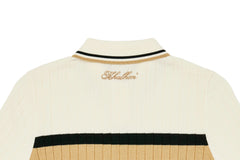 W _ (CREAM) KHALHON REGENT KNIT POLO _ 512800456