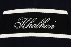 W _ (DARK NAVY) KHALHON REGENT KNIT POLO _ 512800456