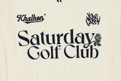 W _ (CREAM) KAHLHON x VIBECADDY "Saturday Golf Club" KNIT _512800302