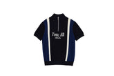 W _ (DARK NAVY) KHALHON' x FORE.ALL SHORT-SLEEVE KNIT PULLOVER _ 512800258