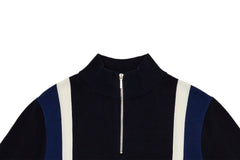 (DARK NAVY) KHALHON' x FORE.ALL SHORT-SLEEVE KNIT PULLOVER _ 512800258