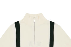 W _ (CREAM) KHALHON' x FORE.ALL SHORT-SLEEVE KNIT PULLOVER _ 512800208