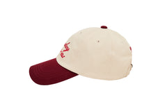 (BURGANDY)KHALHON' x VIBE CADDY LOGO BALLCAP