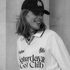 (CREAM) KAHLHON x VIBECADDY "Saturday Golf Club" KNIT _512800302