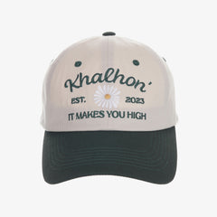FLOWER CAP LETTERING (DARK GREEN)