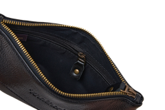 KHALHON' POUCH LEATHER _ BLACK