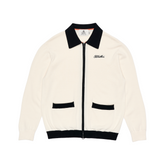 ジップカラーセーター_M(ブラック)