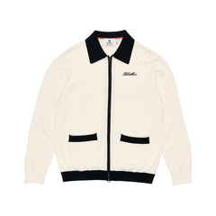 ZIP CALLAR SWEATER (BLACK)