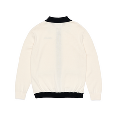 ZIP CALLAR SWEATER (BLACK)
