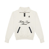 ハーフジップアップニットトップ_M