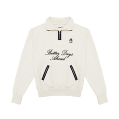 HALF ZIP-UP KNIT TOP