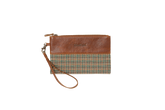 KHALHON' POUCH MIXED _ BROWN & GREEN CHECK