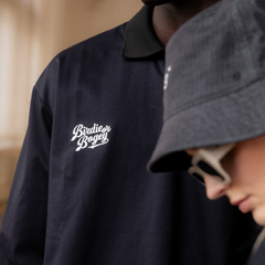(NAVY) KHALHON' CONTRAST COLLAR PULLOVER _ 512700256