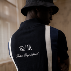 (DARK NAVY) KHALHON' x FORE.ALL SHORT-SLEEVE KNIT PULLOVER _ 512800258