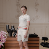 W_ (CREAM) KHALHON' LEGACY KNIT POLO _ 512800505