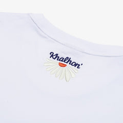 CHAIN STITCH T SHIRTS (WHITE)