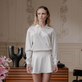 W_ (OFF-WHITE) KHALHON' CONTRAST COLLAR PULLOVER _ 512700202