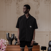 (BLACK)CAMP COLLAR SHIRT_512000199