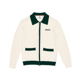 ジップカラーセーター_M(ブラック)