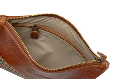 KHALHON' POUCH MIXED _ BROWN & GREEN CHECK