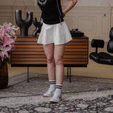 (WHITE) KHALHON' x FORE.ALL PLEATED SKIRT _ 513400299