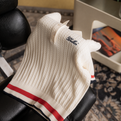 W_ (CREAM) KHALHON' LEGACY KNIT POLO _ 512800505