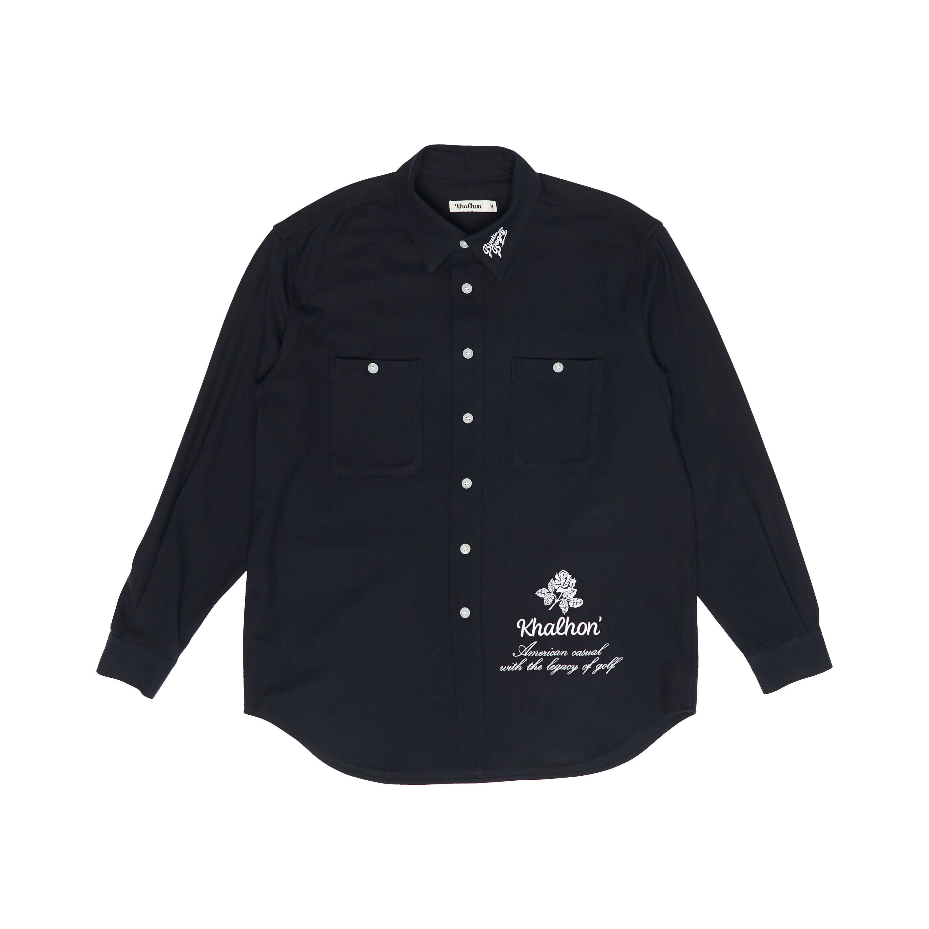 EMBROIDERY SHIRT (NAVY)