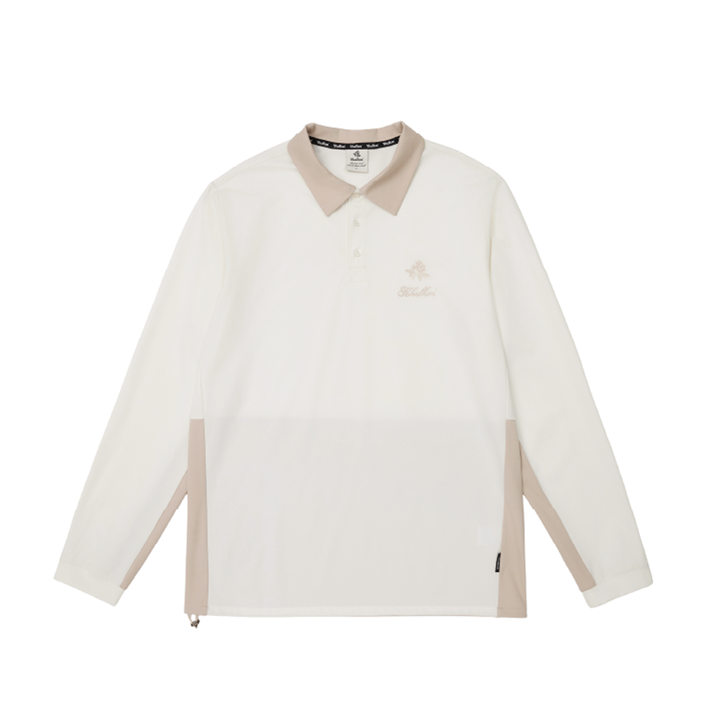 W_ (OFF-WHITE) KHALHON' PREMIUM LS HYBRID POLO  _ 512500402