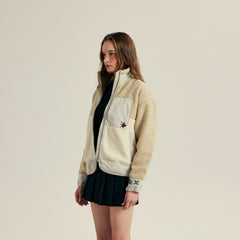 [PAYNTR] W _ (Beige/Black) Heritage Grid Fleece(11003)