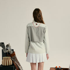 [PAYNTR] W _ (Beige/Black) Lightweight Anorak(11004)