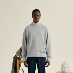 M _ (Gray)"Club Division" Structured Sweatshirt(532700112)