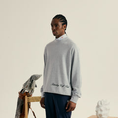 M _ (Gray)"Club Division" Structured Sweatshirt(532700112)