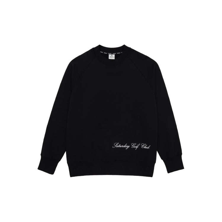 M _ (Black)"Club Division" Structured Sweatshirt(532700199)