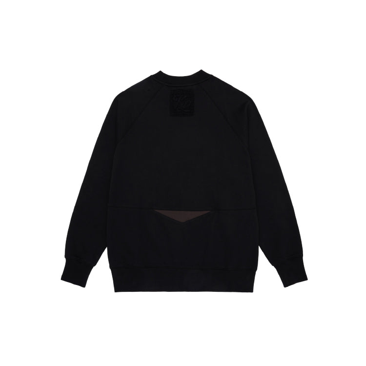 M _ (Black)"Club Division" Structured Sweatshirt(532700199)