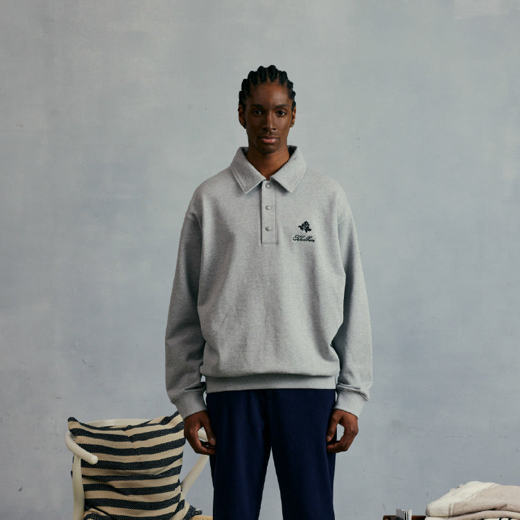 M _ (Gray)19th Hole Polo Sweatshirt(5327000212)