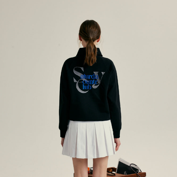 W _ (Black)19th Hole Polo Sweatshirt(532700299)