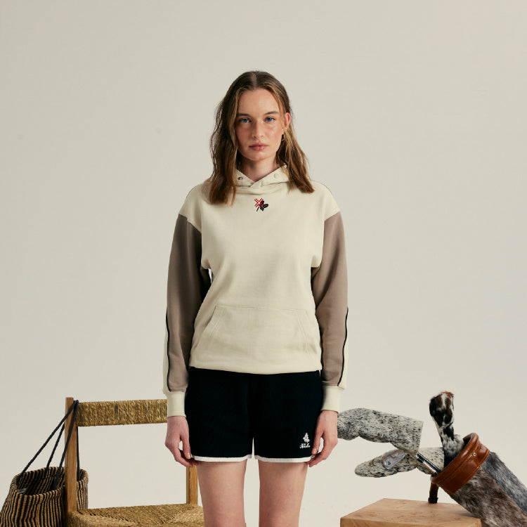 [PAYNTR] W _ (Beige)Oversize Racing Hoodie(532700412)