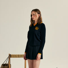 W _ (Black)Prepcode Knit Polo(532800199)