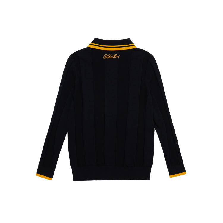 M _ (Black)Prepcode Knit Polo(532800199)