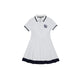 W _ (White)Contour Pleated Dress(534000202)