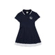 W _ (Navy)Contour Pleated Dress(534000256)