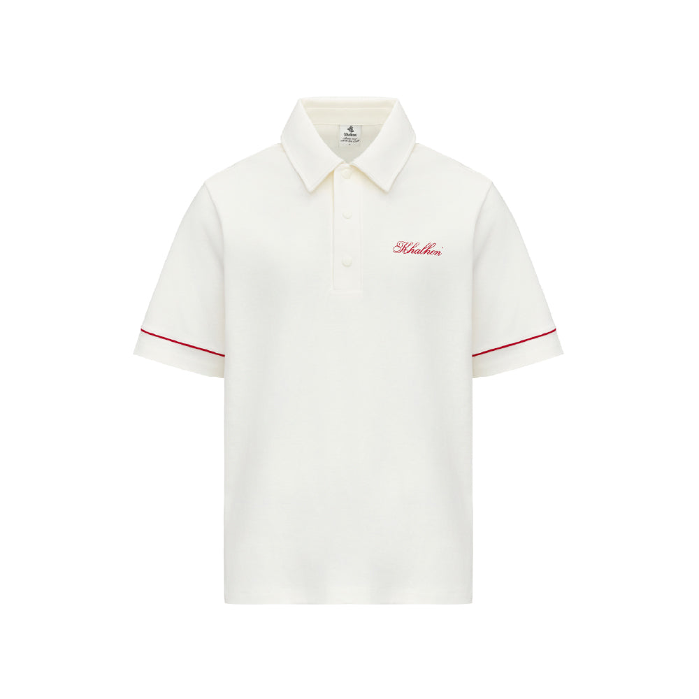 W _ (WHITE) Saturday Club Emblem Polo (6125003)