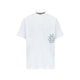W _ (WHITE) Hibiscus Pocket Tee (6126001)
