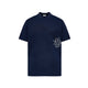 W _ (NAVY) Hibiscus Pocket Tee (6126001)