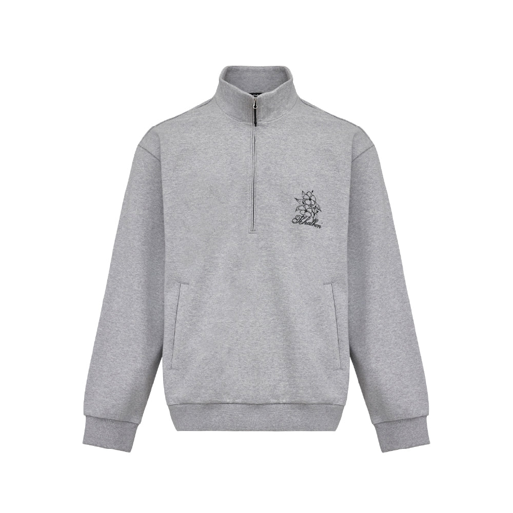 M _ (GRAY) Urban Club Half-Zip Sweat (6127003)