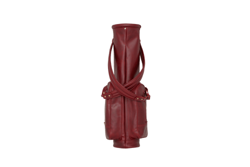 (BURGUNDY) GOLDEN SOUL GOLF X KHALHON' GOLF BAG