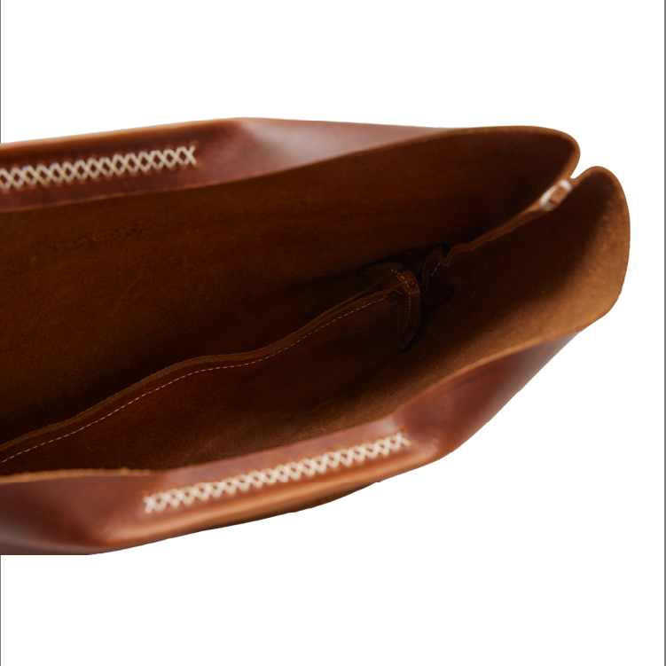 KHALHON' GOLF HANDBAG _ CHOCOLATE BROWN