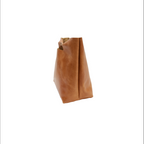 KHALHON' GOLF HANDBAG _ CHESTNUT BROWN