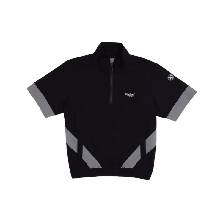 (BLACK) KHALHON x ASHER ZIP-COLLAR POLO SHIRT JACKET